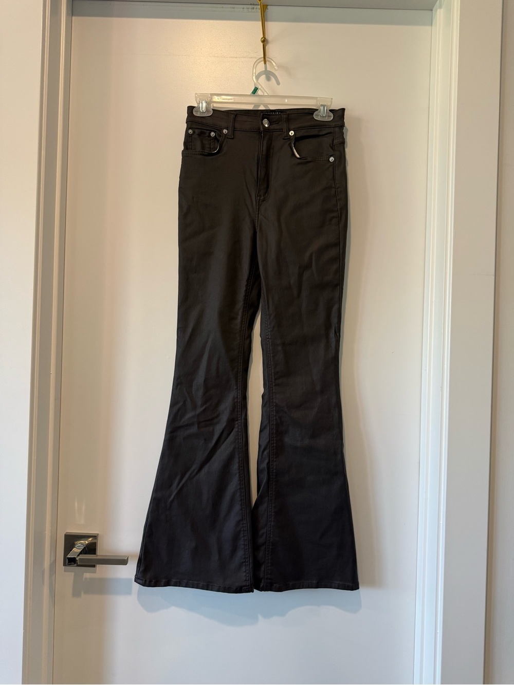 ASOS Faux Brown Leather Petite Pants